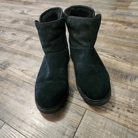 Pre-owned UGG Kristin black suede classic boots size 9 - Picture 5 of 10